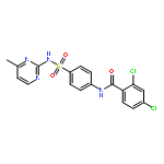 2,4-dichloro-N-{4-[(4-methylpyrimidin-2-yl)sulfamoyl]phenyl}benzamide