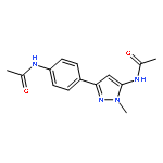 N-{4-[5-(acetylamino)-1-methyl-1H-pyrazol-3-yl]phenyl}acetamide