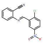 2-{[(E)-(2-chloro-5-nitrophenyl)methylidene]amino}benzonitrile