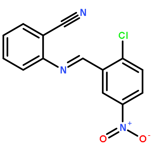 2-{[(E)-(2-chloro-5-nitrophenyl)methylidene]amino}benzonitrile