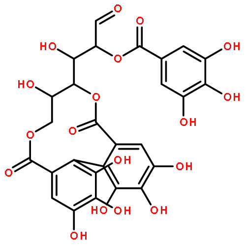 1-(1,2,3,8,13,14,15-heptahydroxy-5,11-dioxo-5,8,9,11-tetrahydro-7H-dibenzo[g,i][1,5]dioxacycloundecin-7-yl)-1-hydroxy-3-oxopropan-2-yl 3,4,5-trihydroxybenzoate