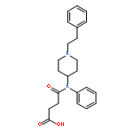 Butanoic acid, 4-oxo-4-[phenyl[1-(2-phenylethyl)-4-piperidinyl]amino]-