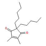 4-CYCLOPENTENE-1,3-DIONE, 4,5-DIMETHYL-2,2-DIPENTYL-