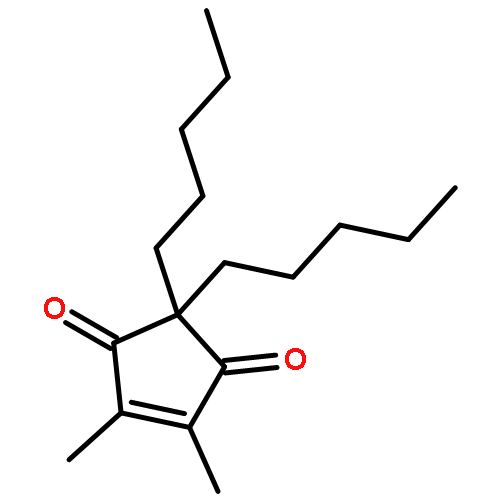 4-CYCLOPENTENE-1,3-DIONE, 4,5-DIMETHYL-2,2-DIPENTYL-