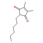 4-CYCLOPENTENE-1,3-DIONE, 2-HEXYL-4,5-DIMETHYL-