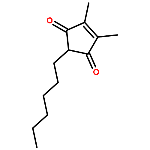 4-CYCLOPENTENE-1,3-DIONE, 2-HEXYL-4,5-DIMETHYL-