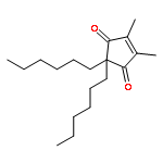 4-Cyclopentene-1,3-dione, 2,2-dihexyl-4,5-dimethyl-