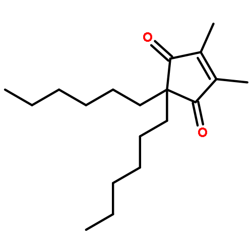 4-Cyclopentene-1,3-dione, 2,2-dihexyl-4,5-dimethyl-