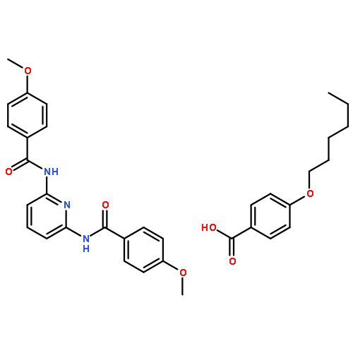 Benzoic acid, 4-(hexyloxy)-, compd. withN,N'-2,6-pyridinediylbis[4-methoxybenzamide] (1:1)