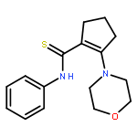 1-Cyclopentene-1-carbothioamide, 2-(4-morpholinyl)-N-phenyl-