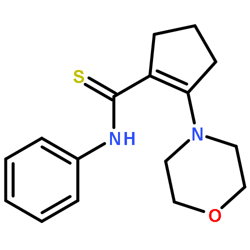 1-Cyclopentene-1-carbothioamide, 2-(4-morpholinyl)-N-phenyl-