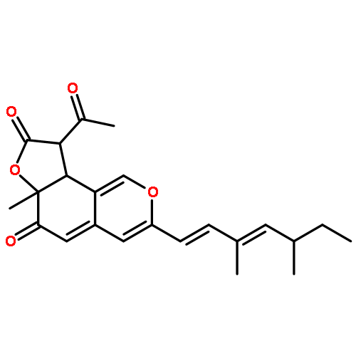 (6aR,9R,9aR)-9-acetyl-3-[(1E,3E,5S)-3,5-dimethylhepta-1,3-dien-1-yl]-6a-methyl-9,9a-dihydro-6H-furo[2,3-h]isochromene-6,8(6aH)-dione