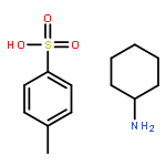 Benzenesulfonic acid, 4-methyl-, compd. with cyclohexanamine (1:1)