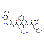 L-TRYPTOPHANAMIDE, N-ACETYL-L-HISTIDYL-D-PHENYLALANYL-L-LYSYL-