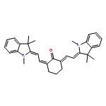 2,6-bis[2-(1,3,3-trimethylindol-2-ylidene)ethylidene]cyclohexan-1-one