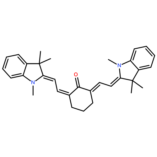 2,6-bis[2-(1,3,3-trimethylindol-2-ylidene)ethylidene]cyclohexan-1-one