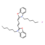 Benzoxazolium,3-hexyl-2-[3-(3-hexyl-2(3H)-benzoxazolylidene)-1-propen-1-yl]-, iodide (1:1)