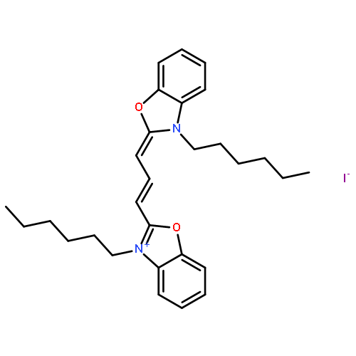 Benzoxazolium,3-hexyl-2-[3-(3-hexyl-2(3H)-benzoxazolylidene)-1-propen-1-yl]-, iodide (1:1)