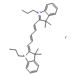 2-[(1E,3E,5E)-5-(3,3-dimethyl-1-propyl-indolin-2-ylidene)penta-1,3-dienyl]-3,3-dimethyl-1-propyl-indol-1-ium iodide