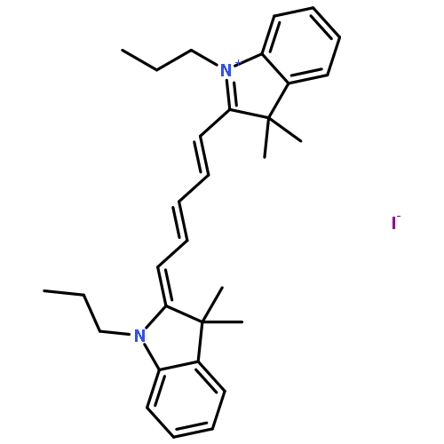 2-[(1E,3E,5E)-5-(3,3-dimethyl-1-propyl-indolin-2-ylidene)penta-1,3-dienyl]-3,3-dimethyl-1-propyl-indol-1-ium iodide