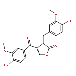 4-(4-hydroxy-3-methoxy-benzoyl)-3-(4-hydroxy-3-methoxy-benzyl)-dihydro-furan-2-one