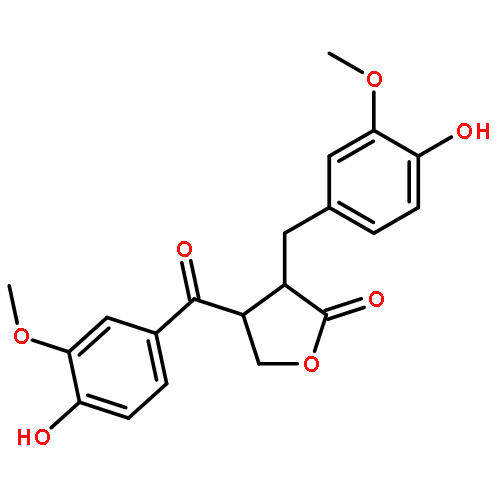 4-(4-hydroxy-3-methoxy-benzoyl)-3-(4-hydroxy-3-methoxy-benzyl)-dihydro-furan-2-one