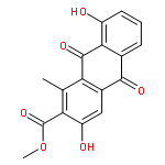 3,8-dihydroxy-1-methyl-9,10-anthraquinone-2-carboxylic acid methyl ester