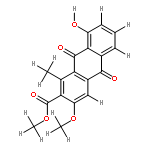 8-Hydroxy-3-methoxy-1-methylanthrachinon-2-carbonsaeure-methylester