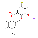 sodium,2-[4,5-dihydroxy-2-(hydroxymethyl)-6-sulfanyloxan-3-yl]oxy-6-(hydroxymethyl)oxane-3,4,5-triol