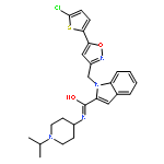 1-{[5-(5-Chloro-2-thienyl)-1,2-oxazol-3-yl]methyl}-N-(1-isopropyl -4-piperidinyl)-1H-indole-2-carboxamide