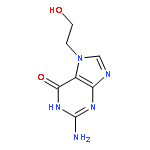 6H-Purin-6-one,2-amino-1,7-dihydro-7-(2-hydroxyethyl)-