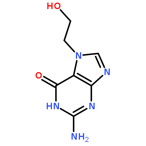 6H-Purin-6-one,2-amino-1,7-dihydro-7-(2-hydroxyethyl)-