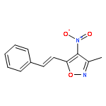 Isoxazole, 3-methyl-4-nitro-5-(2-phenylethenyl)-