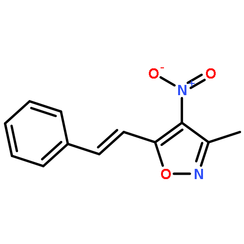 Isoxazole, 3-methyl-4-nitro-5-(2-phenylethenyl)-