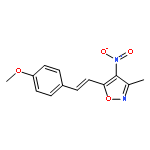 Isoxazole, 5-[2-(4-methoxyphenyl)ethenyl]-3-methyl-4-nitro-