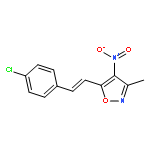 Isoxazole, 5-[2-(4-chlorophenyl)ethenyl]-3-methyl-4-nitro-