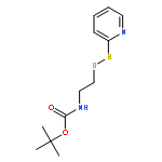 Carbamic acid, [2-(2-pyridinyldithio)ethyl]-, 1,1-dimethylethyl ester