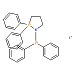 1,2-AZAPHOSPHOLIDINIUM, 1-(DIPHENYLPHOSPHINO)-2,2-DIPHENYL-, IODIDE