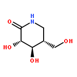 2-Piperidinone, 3,4-dihydroxy-5-(hydroxymethyl)-, (3S,4R,5R)-