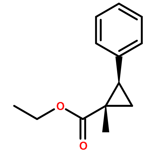 Cyclopropanecarboxylic acid, 1-methyl-2-phenyl-, ethyl ester, (1S,2R)-