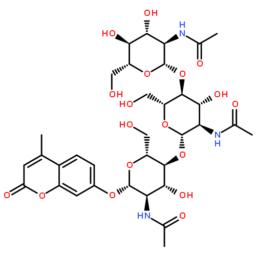 4-METHYLUMBELLIFERYL-N,N',N''-TRIACETYL-BETA-CHITOTRIOSIDE