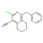 4-ISOQUINOLINECARBONITRILE, 3-CHLORO-5,6,7,8-TETRAHYDRO-1-(PHENYLMETHYL)-