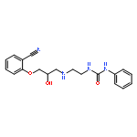 Urea,N-[2-[[3-(2-cyanophenoxy)-2-hydroxypropyl]amino]ethyl]-N'-phenyl-