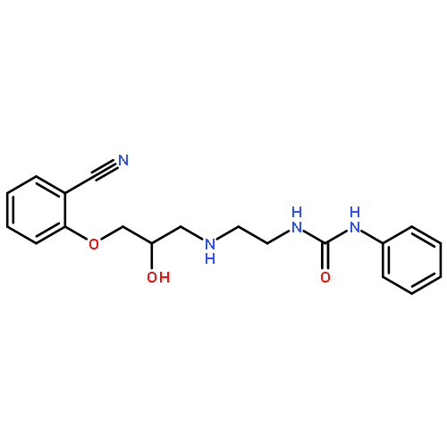 Urea,N-[2-[[3-(2-cyanophenoxy)-2-hydroxypropyl]amino]ethyl]-N'-phenyl-