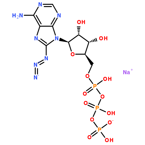 Adenosine5'-(tetrahydrogen triphosphate), 8-azido-