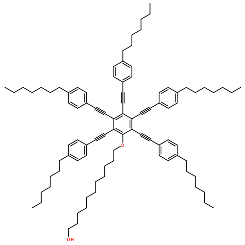 1-UNDECANOL, 11-[PENTAKIS[(4-HEPTYLPHENYL)ETHYNYL]PHENOXY]-