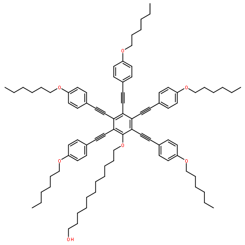 1-UNDECANOL, 11-[PENTAKIS[[4-(HEXYLOXY)PHENYL]ETHYNYL]PHENOXY]-