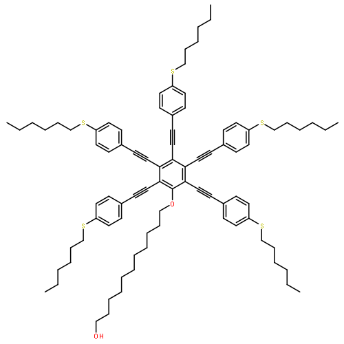 1-UNDECANOL, 11-[PENTAKIS[[4-(HEXYLTHIO)PHENYL]ETHYNYL]PHENOXY]-