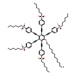 1-UNDECANOL, 11-[PENTAKIS[[4-(HEXYLSULFONYL)PHENYL]ETHYNYL]PHENOXY]-