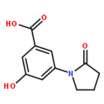 Benzoic acid, 3-hydroxy-5-(2-oxo-1-pyrrolidinyl)-